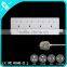 4 Outlet/Home Office Surge Protector with 4 Port Desktop USB Charging Station