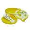 Wholesales round lunch box with dividers