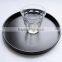 round black wooden tray for hotel