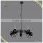 2015 Black Elbow Metal Tobacco Pipe Chandelier Pendant Light, Modern Hanging Lighting