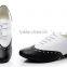 black and white latin men's shoes rubber sole men ballroom shoes genuine leather men shoes