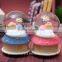 Resin pig snowflake snow globe wholesale birthday gift for kids