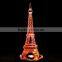 3D crystal decoration pieces crystal eiffel tower
