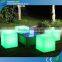 led cube/ led cube chair/bar cube chair with 16 colors change 20/30/40/43/50/60cm size for choosing
