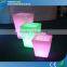 Garden Use Remote Control RGB Colorful LED Lighted Planter Pots with Drainage Water Design