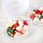 Apple Design Set 5 Engraving Large Cleat Decorative Glass Salad Bowls