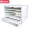 4-Shelf Desktop Organizer MDF wood office desk Document Collection with drawer