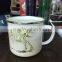2017 souvenir gift color changing enamel mug with OEM