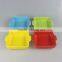 Ceramic square bakeware with color glaze