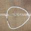 charms 7-7.5mm white button freshwater pearl necklace