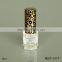 10ml clear round glass vintage nail brush bottle with arabesquitic nail paint brushes cap