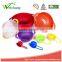WCE7041 New Design Colorful Plastic Multicolor Decorative Measuring Spoon and Bowl Set, Set of 8