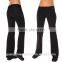 Blockout womens sport wear. Yoga exercise mesh roll over pants tights