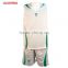 wholesale heat transfer/silk screen print polyester/cotton custom design fashion Sports set YDTZ-070