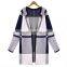 new arrivals top fashion high-end plus size checked design ladies chinese winter new model coat women 2015