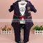 Wholesale vertical stripe three-piece boys suit of 0-3 years old