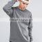 Hot Sale Autumn Custom Without Hood Crew Neck Grey Men's 80% Cotton 20% Polyester Casual Breathable Fleece Pullover Sweatshirt