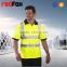 two tone knitted collar hi vis work shirt