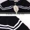 Garment manufactorer wholesale great design fashion casual wear stripe long winter coats ladies 2017