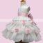 Latest Design Kid Girls Fancy Flower Wedding Dress Children Model Princess Party Dress One Piece Christmas Dresses