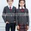 British style cardigan kids sweater 100% cotton primary school uniform designs