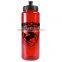 USA Made 32 oz Transparent Sports Bottle With Push And Pull Cap - BPA/BPS-free, FDA Compliant and Comes With Your Logo