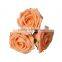 Wholesaler Imported From China Orange Rose Flower Artificial Flowers