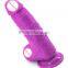 21*5CM Dildo Realistic Huge Penis Sex Toys for Woman Silicone Real Rubber Dick Foreskin,Man Fake Dick Big With Suction