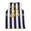 stripe print basketball jersey design with v-neck