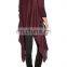 China New Arrival Long Sleeve Draped Silk and Cashmere Blend Women Long Cardigan