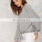 Elastic Ribbed Cuff Knot Right Now Tie Sweatshirt