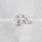 Leaf Earring with Zircon 925 Sterling Silver Stud Earrings Freshwater Pearl Earrings