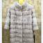 New Womens Real Detachable Mink Fur Parka Bride Long Coat Warm Trench Winter Jacket Outwear