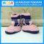 Handmade Cotton Cowgirl Boots Pink Navy Blue Baby Winter Boots