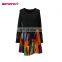 2015 New Fashion Montage Printing Patch Work Multi-color Elegance Dress