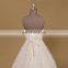 Classical Boat Neck Speical Lace Ball Wedding Dress Long Tail Lace Up