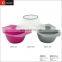 hair salon coloring tint bowl with rubber stand