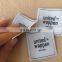 Custom woven clothing labels for garment accessories