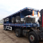 12.5m container semi trailer 40ft 2 axle flatbed trailer for sale low price