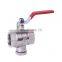 Hot sale high quality Stainless Steel Nylon PP Aluminum Brass 6 inch flanged ball valve