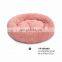 custom logo manufacturers long fur round pet beds accessories dog