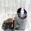 Large cosmetic  makeup brush bag felt organizer holder grey