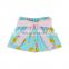 Baby Floral Short With Sash Short Pants Children Ruffle Print Shorts Toddler