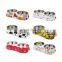 100% Melamine Double Pet Bowl Stainless Steel Pet Dog Double Food Bowl