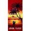 Promotion Custom Sand Free Soft Absorbent Quick Dry Print Coconut Tree Microfiber Beach Towel For Adult