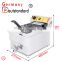 commercial electric deep fryer 17L stainless steel fryer