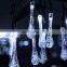 20 LED Water Drop Solar Powered String Lights Crystal Christmas Water Drop String Lights