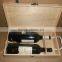 Double bottle wooden wine packing boxes wholesale accept OEM