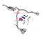 super racing tailpipe Stainless Steel Pipes for toyota LAND CRUISER srt exhaust cat back with quad double tip