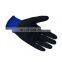 Royal blue polyester palm super soft foam industrial latex paint for safe work non-slip nitrile gloves